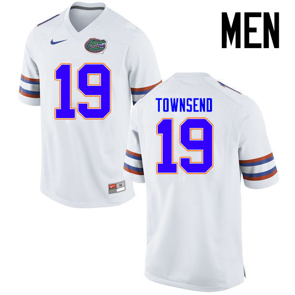 Men Florida Gators #19 Johnny Townsend College Football Jerseys Sale-White